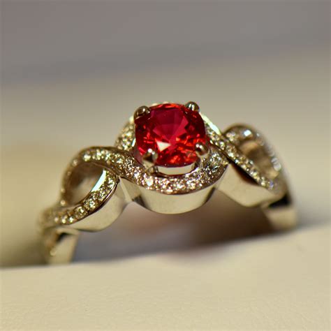 Burmese Red Spinel And Diamond Ring Exquisite Jewelry For Every