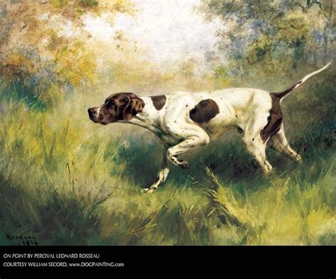 On Point By Percival Leonard Rosseau Hunting Art Dog Paintings Dog Art