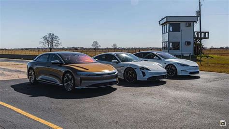 Lucid Air Takes On Tesla Plaid And Porsche Taycan Turbo S In 3000