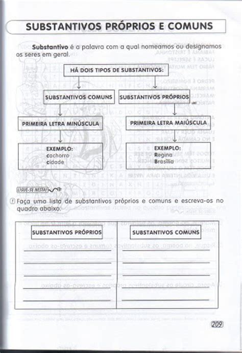 Atividade Texto Para Trabalhar Substantivo Proprio E Comum Ano Fundamental Texto Exemplo