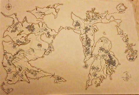 Drawing A Fantasy World Map