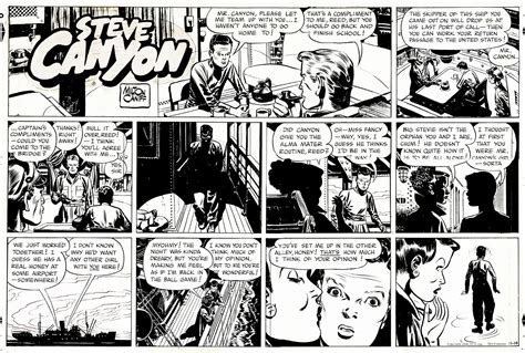 1948 Steve Canyon Sunday Milton Caniff Milton Caniff Comic Art