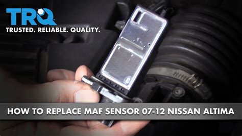 How To Replace Mass Airflow Sensor 07 12 Nissan Altima Youtube