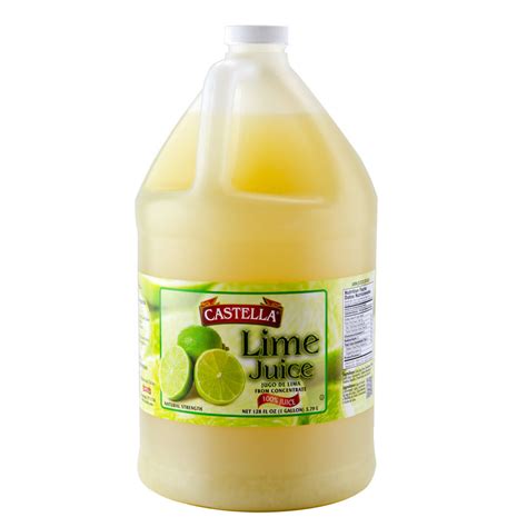 100 Lime Juice 1 Gallon Bottle