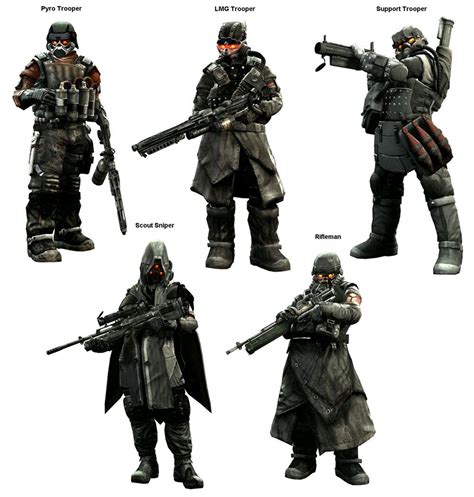 Helghast Classes Characters And Art Killzone 2 Armor Concept