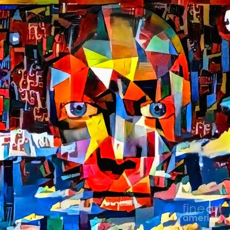 Abstract Painting Of Human Face Digital Art By Bruce Rolff Fine Art