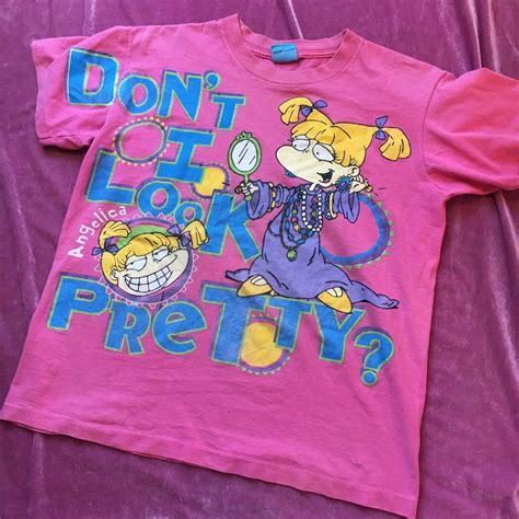 Vintage Rugrats Angelica Dont I Look Pretty Tee 👸🏼💋 Depop