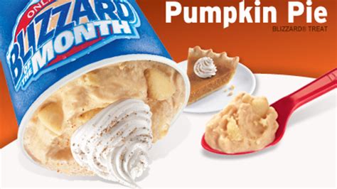 Pumpkin Pie Blizzard Kicks Off Fall Season