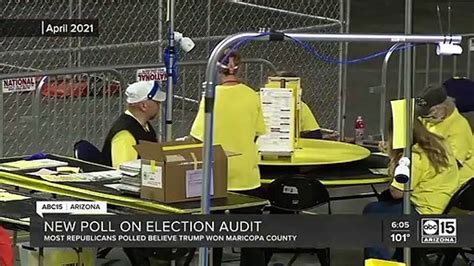 Poll Many Republican Voters Believe Audit Will Reveal Trump Won Maricopa County Video