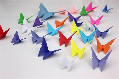80 Origami Butterflies 3d Paper Butterfly Wall Art For Wedding