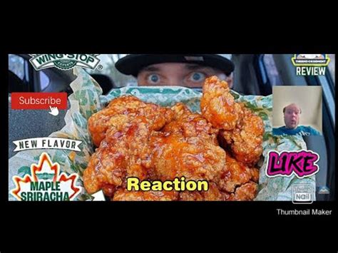 Reaction To Wingstop Maple Sriracha Boneless Wings Review New