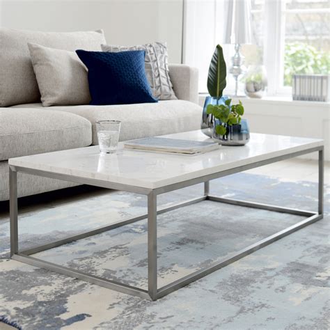 This table is also available with a matching square coffee table, rectangular coffee table. Cadre Marble Rectangular Coffee Table White | dwell - £449 in 2020 | Coffee table, Coffee table ...