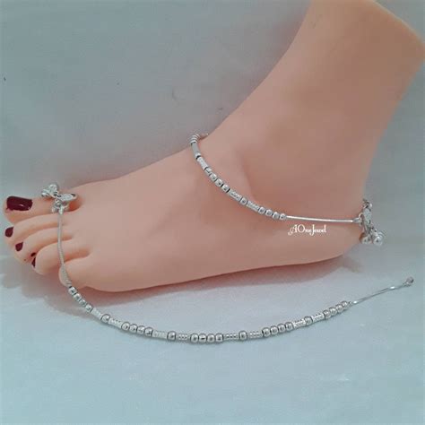Indian Anklets Silver Anklets Jhanjar Bridal Anklets Etsy