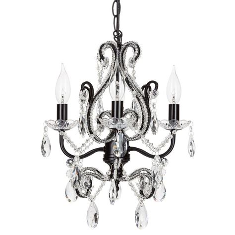 Types of chandeliers today, there are so many chandelier styles. 4 Light Mini Crystal Beaded Plug-In Chandelier (Black ...