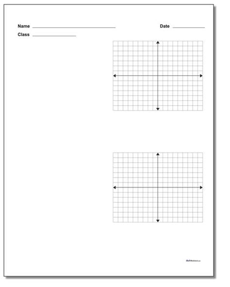 Coordinate Plane Blank Coordinate Plane Work Pages