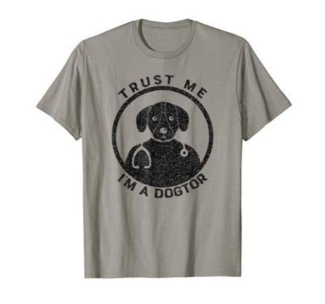 Trust Me Im A Dogtor Shirt Funny Vet Shirt Black In 2021 Black Shirt