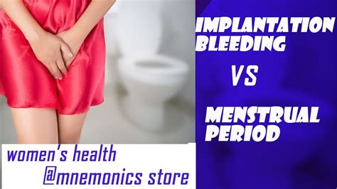 implantation bleeding vs menstrual period early signs of pregnancy youtube