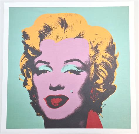 Andy Warhol Marilyn Monroe Turquoise Pop Art Canvas Kunst Etsy Nederland
