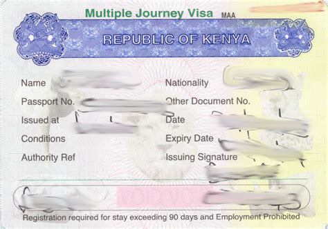 Kenyan Visa Sample Anyvisa