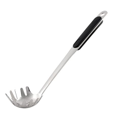 Uxcell Kitchen Plastic Handle Stainless Steel Tableware Pasta Server