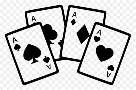 Playing Cards Clipart Black And White : Cards Clipart Free Clip Art Of