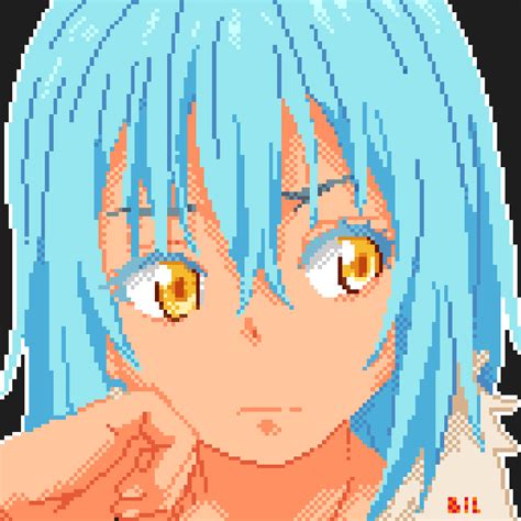 Rimuru Pixel Art Bil64px Illustrations Art Street