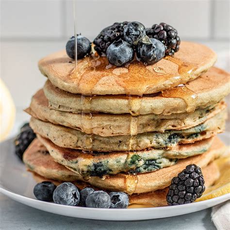 Our Better For You Blueberry Lemon Pancake Recipe Avocado Magazine