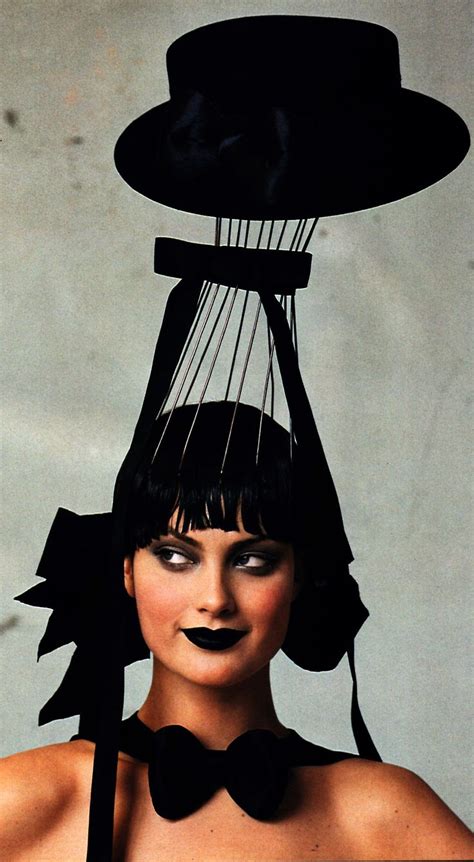 Irving Penn For American Vogue December 1995 Hat By Philip Treacy