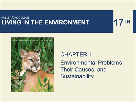 17 Living In The Environment Chapter 1 Environmental Problems