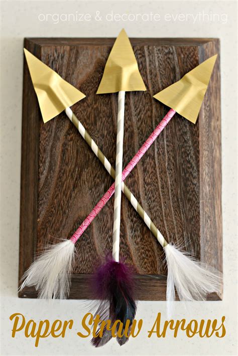 Paper Straw Arrows Organize And Decorate Everything