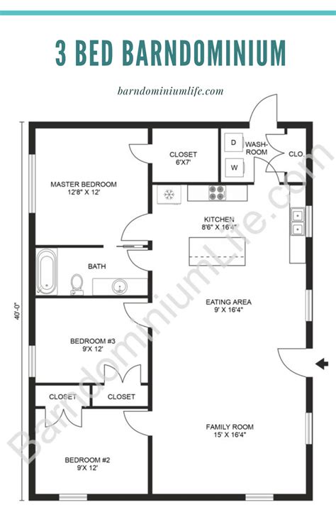 Barndominium Split Floor Plans Floorplansclick