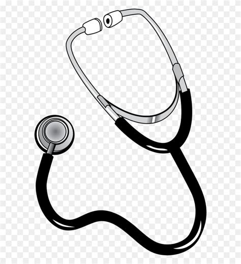 Stethoscope Nursing Medicine Clip Art Doctor Clipart Black And White