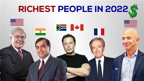Top 12 Richest People In The World Now 2022 Youtube