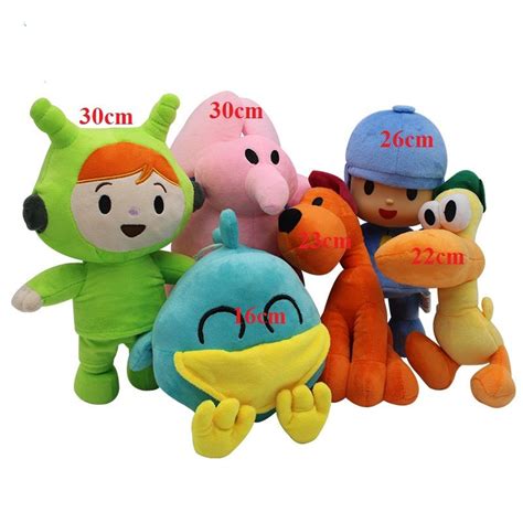 2021 6 Stylles Pocoyo Plush Doll Toy 16 30cm Cartoon Soft Stuffed