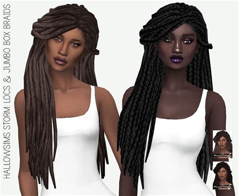 Miss Paraply Hallow`s Storm Hair Retextured Sims Hair Sims 4 Afro
