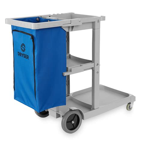 Dryser Commercial Janitorial Cleaning Cart On Wheels Housekeeping