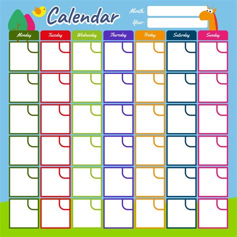 Best Images Of Free Fill In Blank Calendar Printables Free Blank Calendar Printables Free
