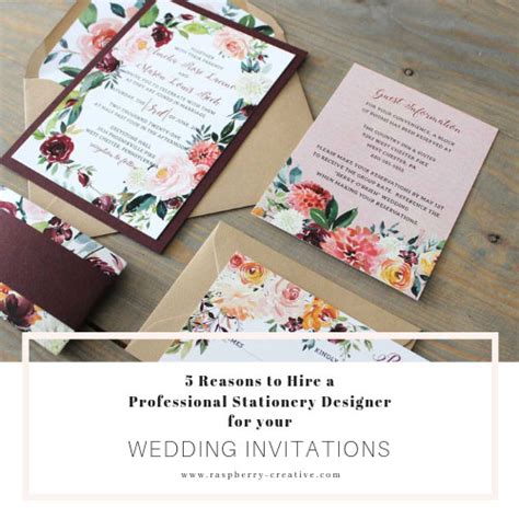 5 Reasons Why You Should Hire A Stationery Designer For Your Wedding