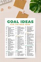 Life Goals List, Goal List, Personal Goals List, New Year Goals, New ...