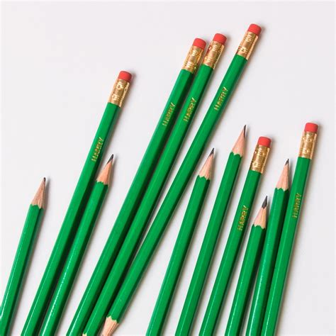 Personalised Green Pencils Able Labels