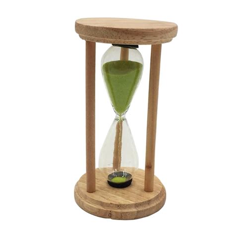 Magideal 5 Minutes Round Wooden Framed Sand Timer Clock Kitchen Cooking