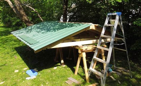 Building A Shed Metal Roofing