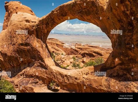 Double O Arch At The End Of The The Devils Garden Trail In Arches