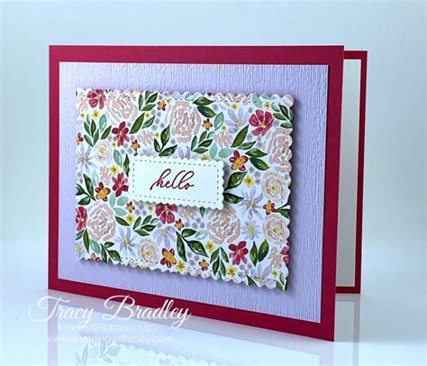 Stampin Up Best Dressed Designer Series Paper Stamping With Tracy