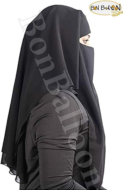 8 Layered Extra Extra Long Contrasting Niqab Agrohortipbacid