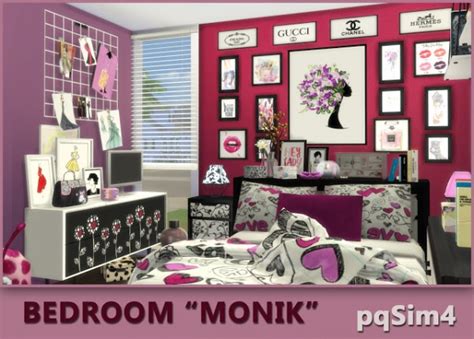 Pqsims4 Bedroom Monik • Sims 4 Downloads