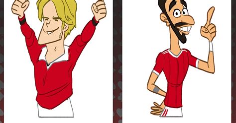Omar Momani Cartoons Manchester United Past V Present