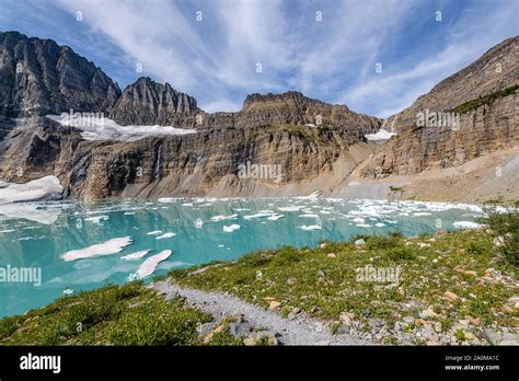 Grinnell Glacier Trail Glacier National Park Stock Photo Alamy