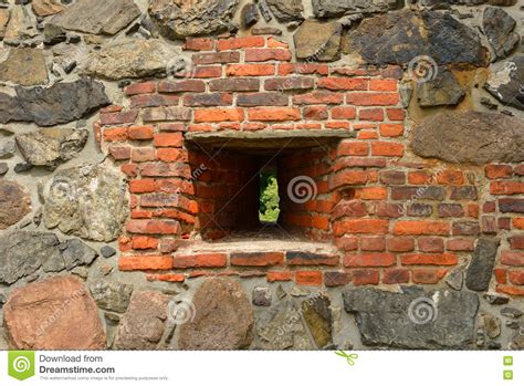 Loophole In Fortress Wall Stock Photo Image Of Norwegian 75387366