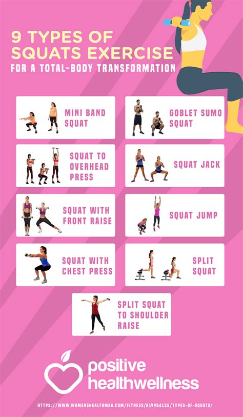 10 Squat Exercises For A Better Butt Positive Health Wellness